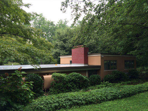 Metal Flat Roof- Copper Chimney